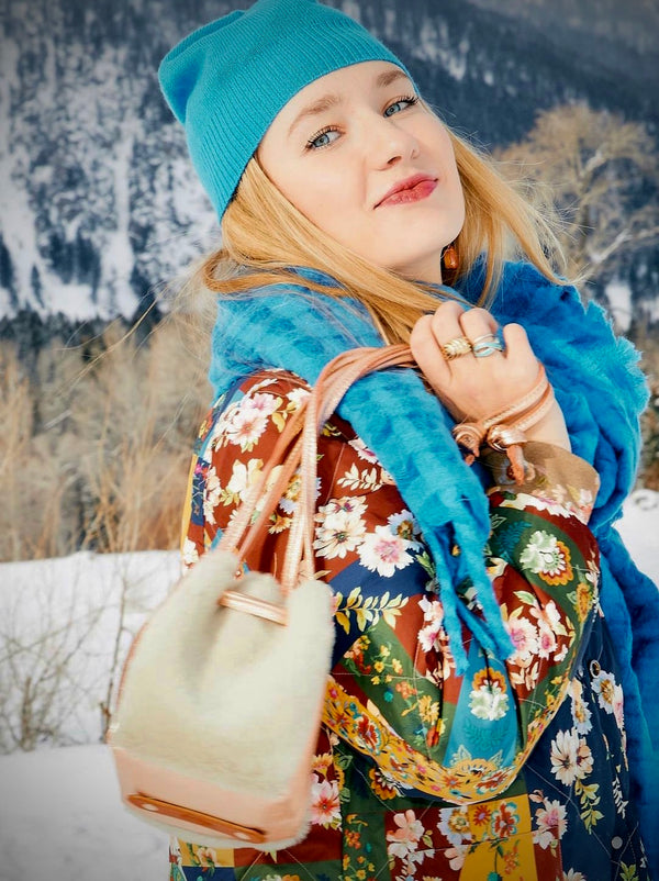 Copper Shearling Little Bo Peep Copperdot Leather Goods
