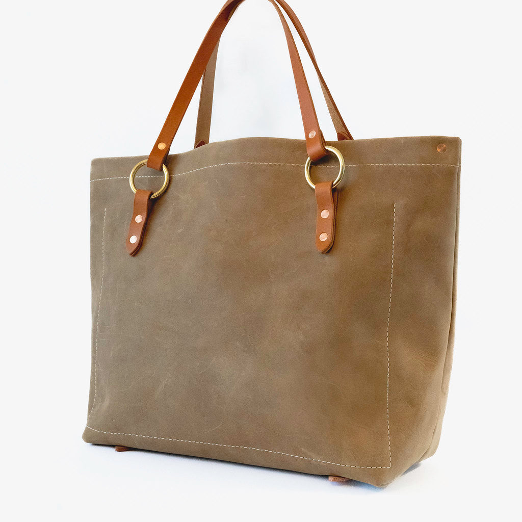 No. 2 - Leather Tote Handbag | Sandstone