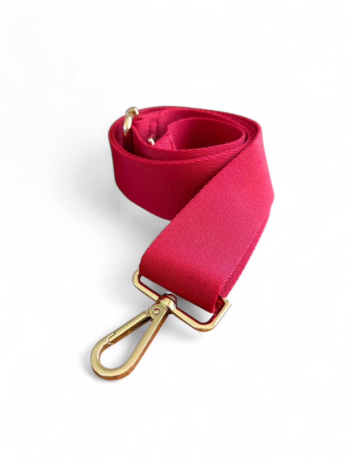 Webbing Shoulder Strap NEW Deep Red - Gold Hardware
