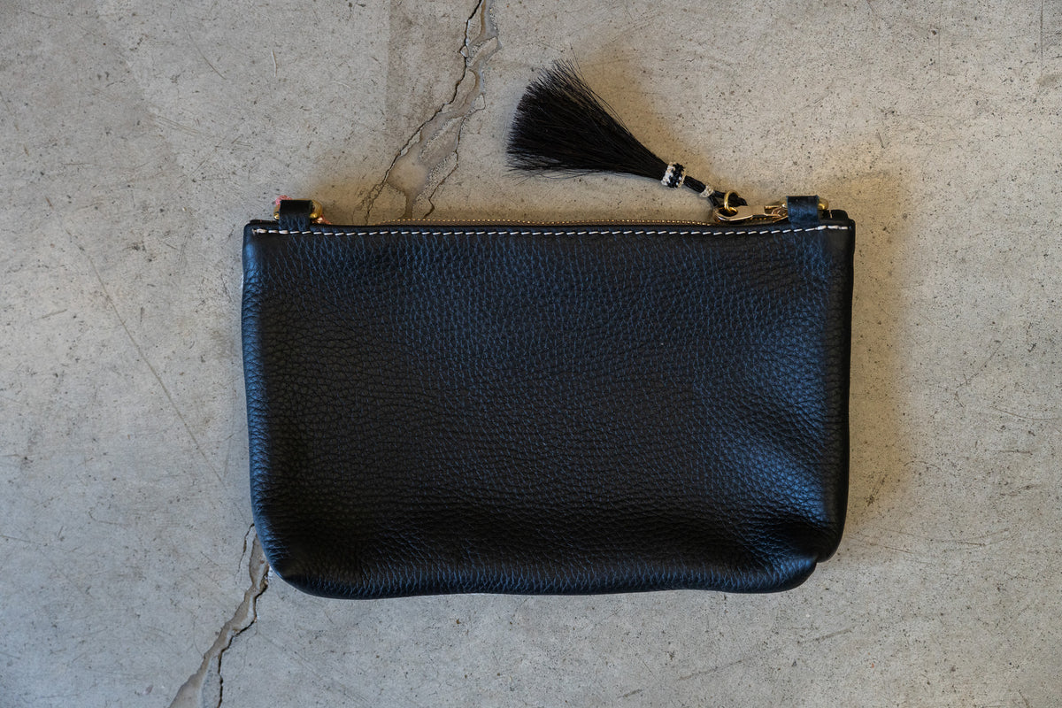 Perfectly Imperfect - White and Black Cow Hair Zippy with Black Back #22