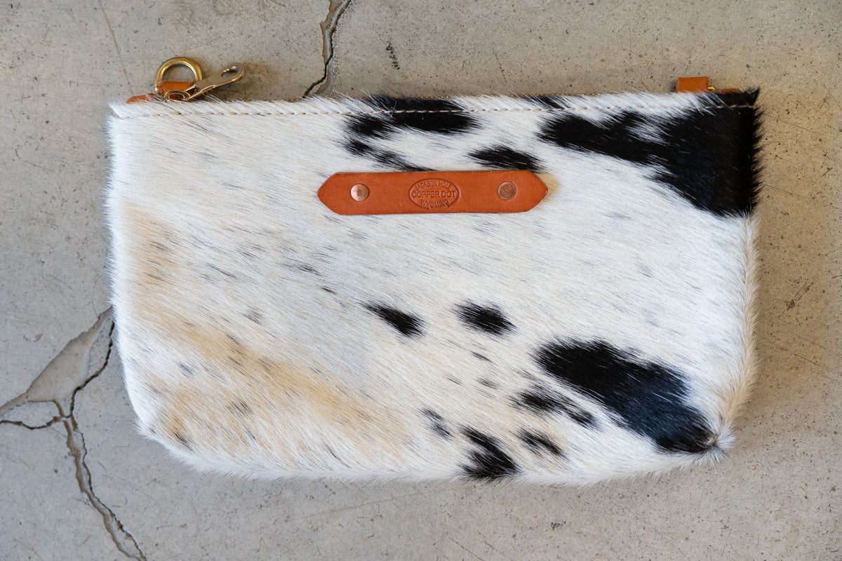 Perfectly Imperfect - Black and White Cow Hair Zippy with Arizona Back #21