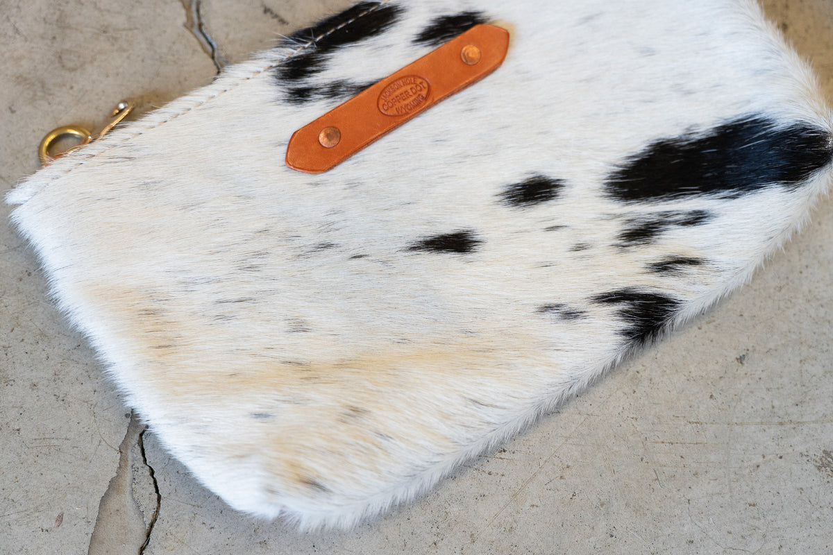 Perfectly Imperfect - Black and White Cow Hair Zippy with Arizona Back #21