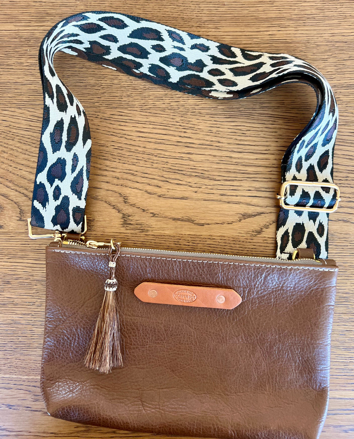 Walnut Zippy Clutch