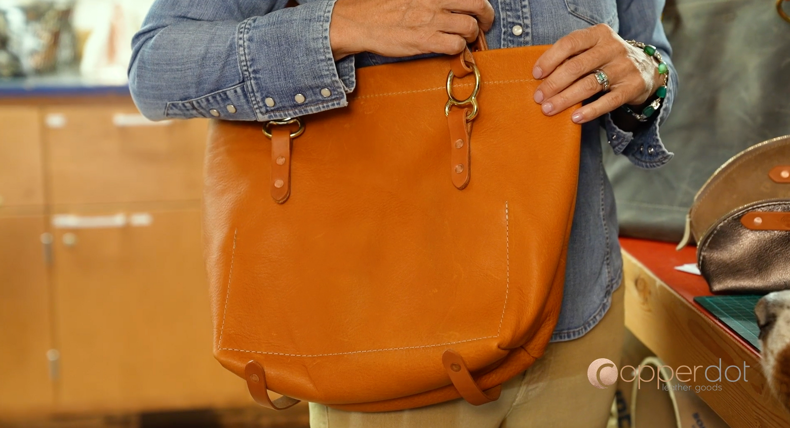 Arizona No. 1 Tote Copperdot Leather Goods