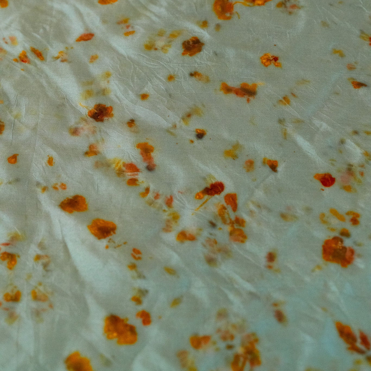 Silk scarf naturally dyed