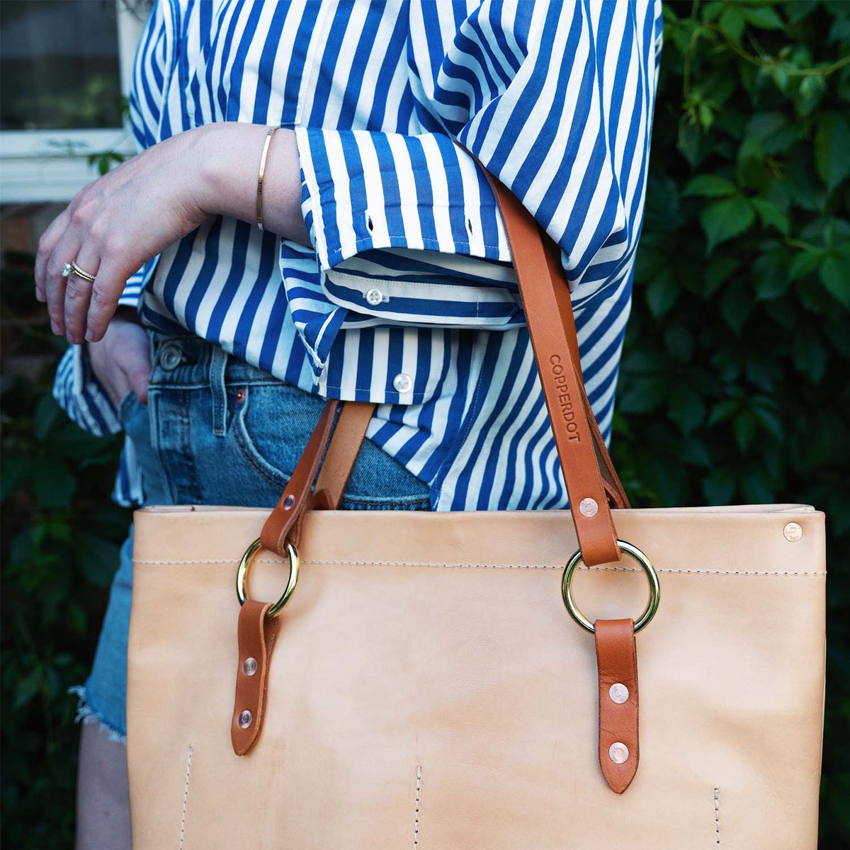 No. 1 - Leather Tote | Italian Nudo