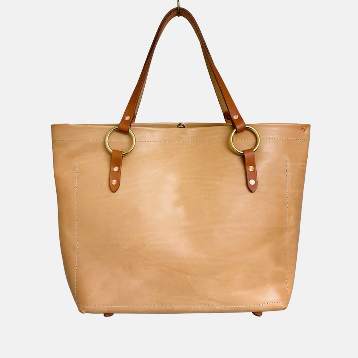 No. 2 - Leather Tote Handbag | Italian Nudo