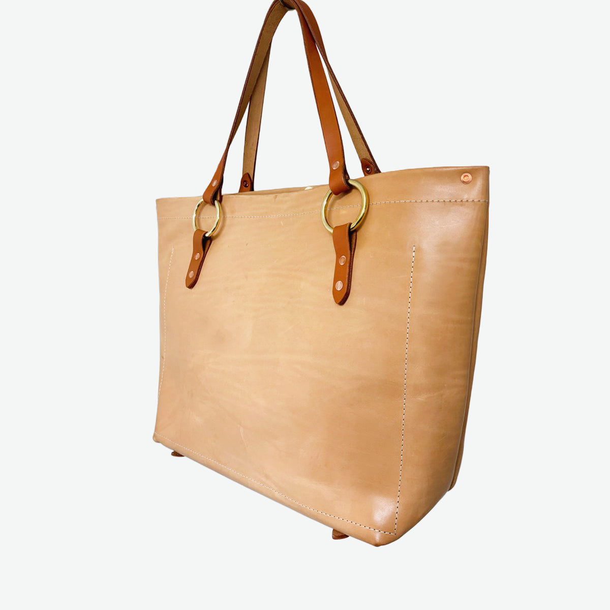 No. 2 - Leather Tote Handbag | Italian Nudo