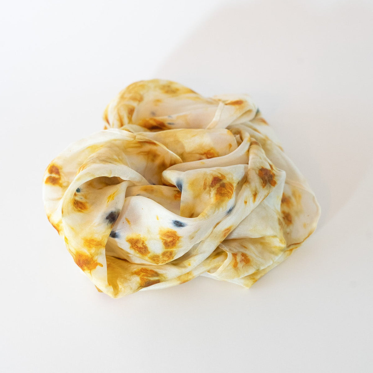 natually dyed silk scarf