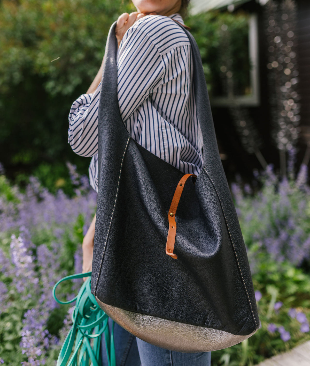 Midnight Navy Amalfi Beach Tote