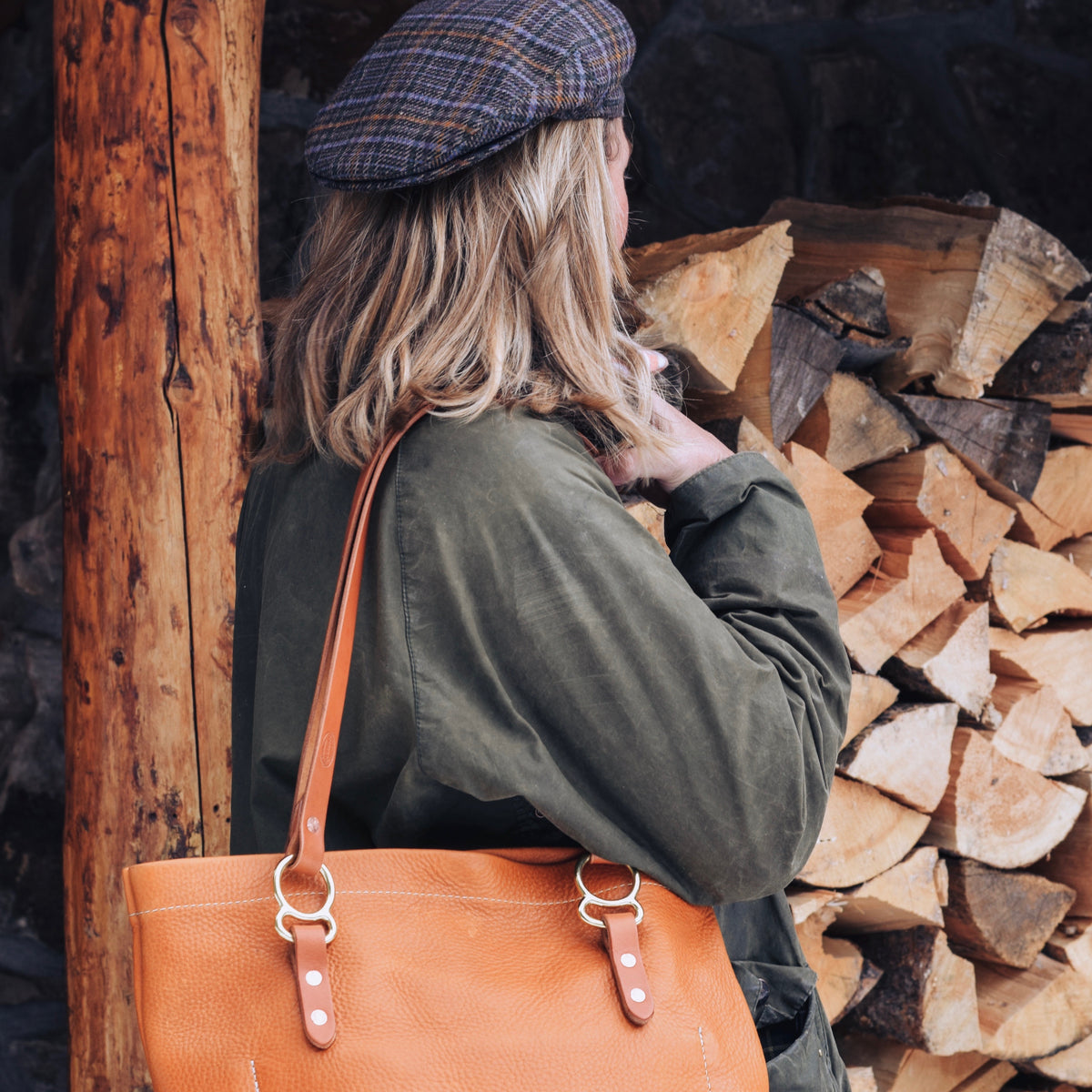 No. 2 Tote Copperdot Leather Goods Made in Jackson Hole, WY