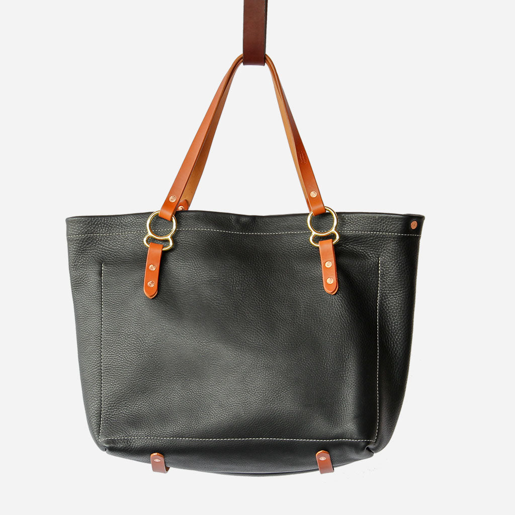 Copperdot #2 Leather Bag Black Chap