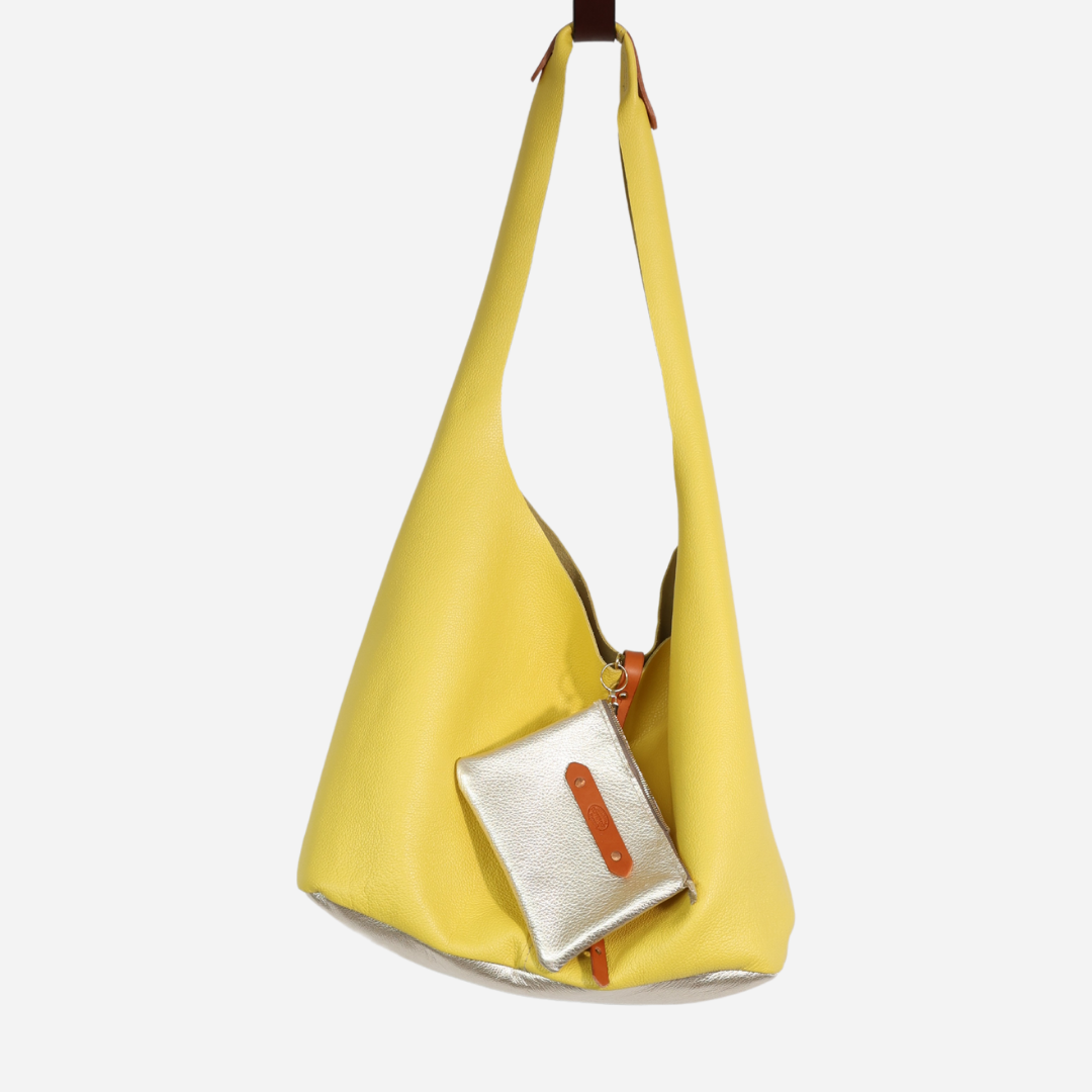 Lemon Yellow Amalfi Beach Tote